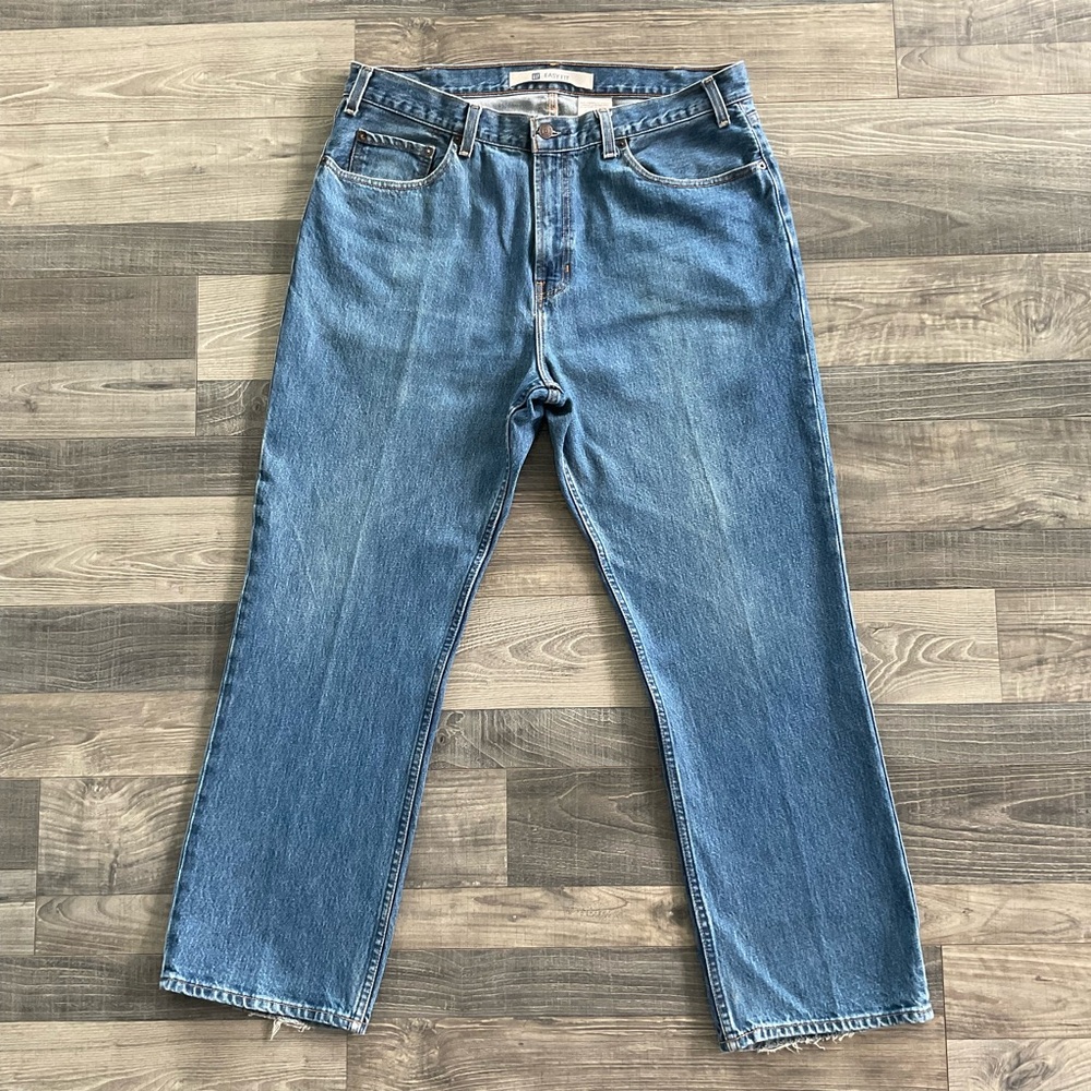 38x30 Gap Easy Fit Jeans Men’s Blue Denim Tapered Leg Relaxed 100% Cotton